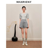 MAXRIENY格纹肌理感套头针织截短毛衫上衣(货号:MC88SW554) 商品缩略图1
