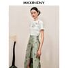 MAXRIENY新中式竹子提花t恤修身上衣薄荷曼波风(货号:MC88TS503) 商品缩略图2