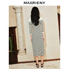 【商场同款-摩登女爵】MAXRIENY*休闲条纹抽褶针织连衣裙(货号:MC85DR074) 商品缩略图3