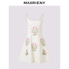 【商场同款】MAXRIENY繁花小白裙华丽立体钉珠贴花连衣裙甜美(货号:MC85DR389) 商品缩略图1
