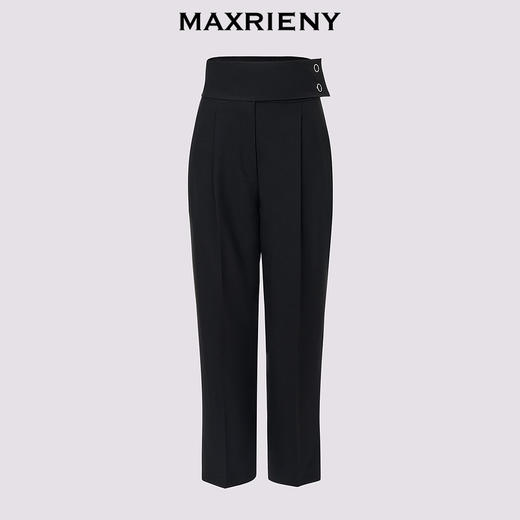 【贵雅日常-商场同款】MAXRIENY极简知性宽腰头小脚裤2024新款(货号:MC85PA517) 商品图4