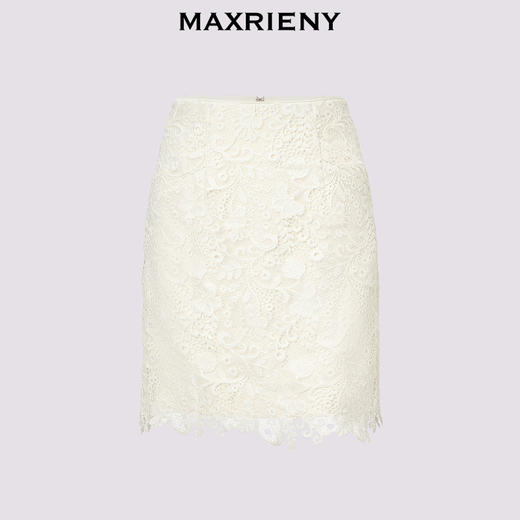【秀场抢先款】MAXRIENY复古宫廷风H型蕾丝半裙2024秋冬新款(货号:MC85SK521) 商品图4