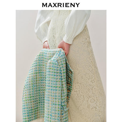 MAXRIENY千金小香风松石绿外套上衣女气质高级感(货号:MS85JA010) 商品图2