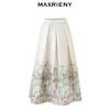 MAXRIENY浪漫复古感花卉提花半裙半身裙子长裙(货号:MS85SK009) 商品缩略图4