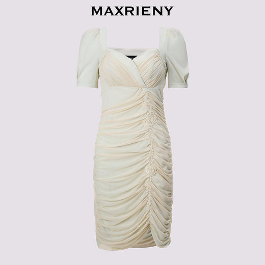 【贵雅新中式-商场同款】MAXRIENY甜美文艺绣珠连衣裙(货号:MC85DR323) 商品图4