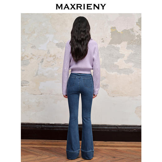 MAXRIENY*浪漫复古感毛织外套冬款修身上衣女(货号:MC88JA516) 商品图3