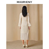 MAXRIENY法式复古连衣裙钻石绒围裹绑带松弛感裙子(货号:MC88DR808) 商品缩略图3