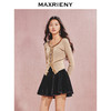 【早鸟款】MAXRIENY复古宫廷风金亮片珠圆领毛织上衣女修身显瘦(货号:MC85SW532) 商品缩略图2