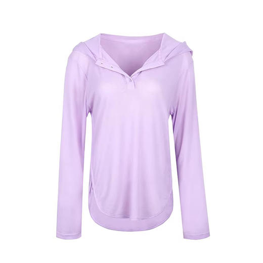 【限时秒】YOGACODE【火树银花系列】2024 柔软瑜伽服上衣长袖宽松透气运动罩衫女DWTS124094 商品图4