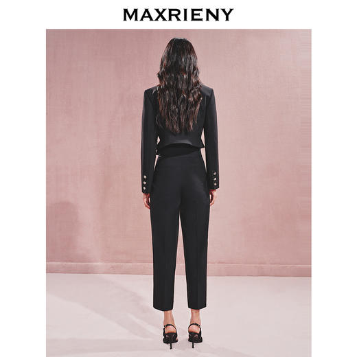 【贵雅日常-商场同款】MAXRIENY极简知性宽腰头小脚裤2024新款(货号:MC85PA517) 商品图3