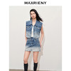【静奢度假-商场同款】MAXRIENY*休闲风渐变牛仔半身裙直筒(货号:MC85SK276) 商品缩略图2