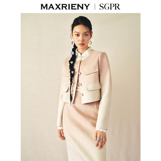 [东方新摩登]MAXRIENY高级感渐变色包臀半身裙2024秋冬新款包臀裙(货号:MS85SK523) 商品图1