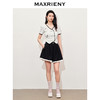 【商场同款】MAXRIENY复古撞色风情短裤2024夏季新款阔腿裙裤(货号:MC85PA268) 商品缩略图1
