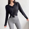 【限时秒】YOGACODE【火树银花系列】2024 柔软瑜伽服上衣长袖宽松透气运动罩衫女DWTS124094 商品缩略图3