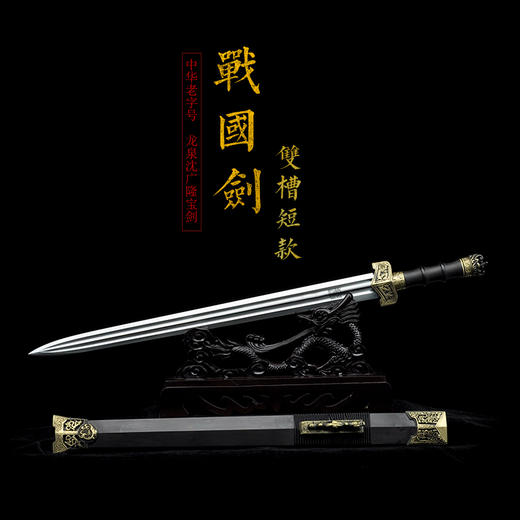 战国剑 龙泉沈广隆宝剑 镇宅宝剑 龙泉沈广隆剑传统剑收藏宝剑 sgl-3005未开刃 商品图9