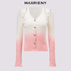 【贵雅日常-商场同款】MAXRIENY复古少女感玫瑰扣喇叭袖针织开衫(货号:MC85SW508) 商品缩略图4