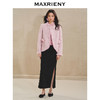 MAXRIENY贵雅浪漫感花纱外套水貂毛边2024秋冬新款上衣女(货号:MS85JA512) 商品缩略图1