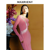 MAXRIENY复古轻奢风针织连衣裙(货号:MC88DR796) 商品缩略图2