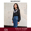MAXRIENY*复古感流星珠片衬衫上衣蕾丝雪纺衫(货号:MC88TP525) 商品缩略图0