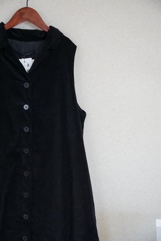 ALBUM DI FAMIGLIA 天鹅绒长款无袖背心裙连衣裙(棉衬里) 商品图13