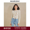 【主题纪念款】MAXRIENY*复古套头针织衫金花纽扣斜襟修身上衣(货号:MS85SW525) 商品缩略图0