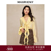 MAXRIENY宫廷甜美绒感缎面雪纺衫甜美宫廷上衣(货号:MC88TP787) 商品缩略图0