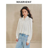 【商场同款】MAXRIENY清雅新中式衬衫女2024秋冬翻领波点优雅上衣(货号:MS85TP511) 商品缩略图2