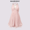 【异域·摩洛哥-商场同款】MAXRIENY优雅浪漫风蜜桃粉A摆娃娃裙(货号:MC85DR386) 商品缩略图4