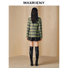MAXRIENY宫廷复古风收腰格纹毛领外套2023冬季新款(货号:MC88JA836) 商品缩略图3