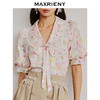 MAXRIENY欧式园艺风翻领印花衬衫多巴胺碎花上衣(货号:MC88TP354) 商品缩略图2