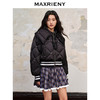 MAXRIENY收褶大翻领星钻夹克羽绒服廓形截短版型女(货号:MC88DC510) 商品缩略图2