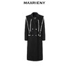 MAXRIENY复古赫本风双面呢羊毛大衣长款尖领外套(货号:MS88CT531) 商品缩略图4