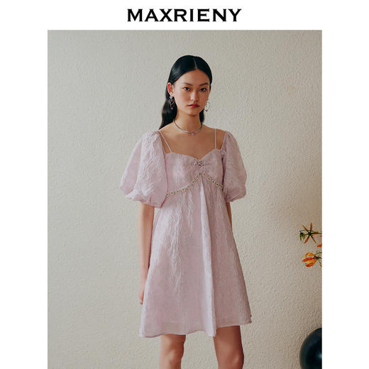 MAXRIENY法式甜美浪漫吊带连衣裙*抹胸裙子女(货号:MC88DR357) 商品图2