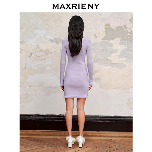 MAXRIENY*摩登轻奢感连衣裙解构交叠设计感裙子(货号:MC88DR529) 商品图3