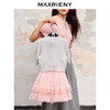 MAXRIENY植绒波点粉色网纱半裙新款童装女童短裙(货号:MK88SK501) 商品缩略图3