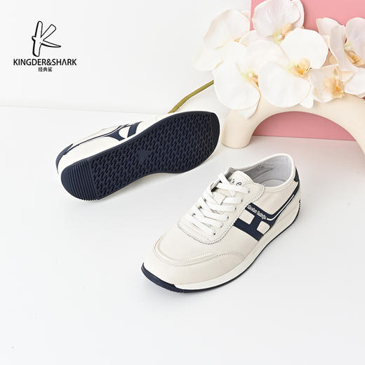 经典鲨2024年秋季新款韩版男士时尚拼色休闲跑步运动鞋KW08-D33091 商品图4