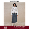 MAXRIENY*复古感闪亮半裙烟灰色百褶裙(货号:MC88SK762) 商品缩略图0