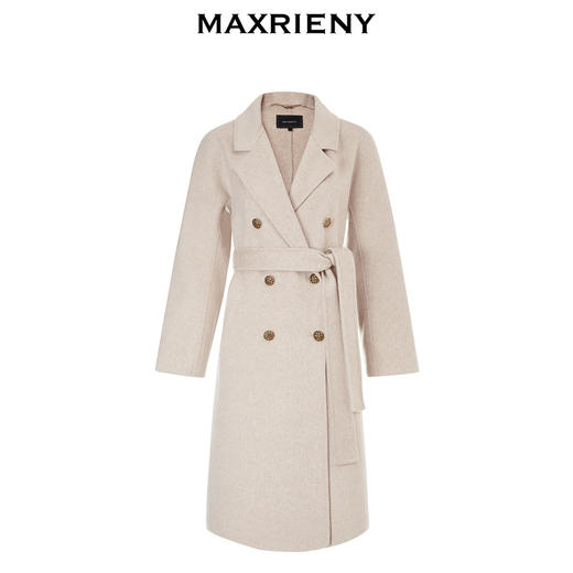 MAXRIENY减龄复古毛呢外套秋冬宽松气质军旅大衣(货号:MC87CT791) 商品图4