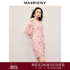 【商场同款】MAXRIENY浪漫甜美感一字肩吊带连衣裙茶歇裙女(货号:MS85DR273) 商品缩略图0