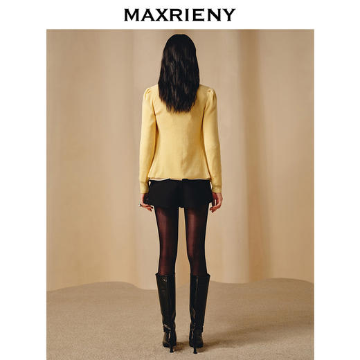 MAXRIENY率性复古双腰头拼接亮片低腰式裙裤短裤(货号:MC88PA771) 商品图3