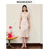 MAXRIENY法式浪漫复古感连衣裙蕾丝泡泡袖茶歇裙(货号:MS88DR293) 商品缩略图1
