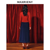 MAXRIENY*复古红收腰针织衫冬款修身上衣战衣(货号:MC88SW850) 商品缩略图3