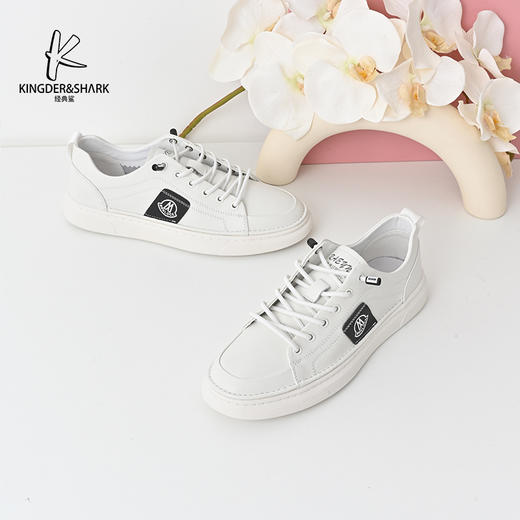 经典鲨2024年秋季新款男士一脚蹬舒适平底休闲板鞋KW08-D33071 商品图1