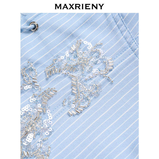 【海边度假-商场同款】MAXRIENY*度假氛围感条纹吊带上衣(货号:MC85TP274) 商品图2
