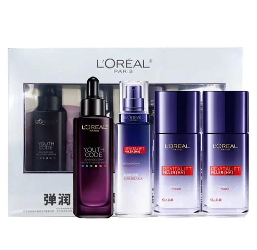 欧莱雅·黑精华套装买1得4(精华液50ml+导入晶露65ml*2+导入乳液50ml)·精华液50ml+晶露65ml*2+乳液50ml 商品图0