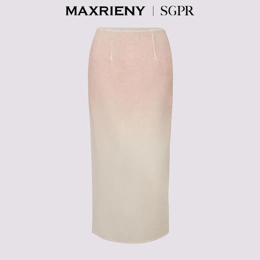 [东方新摩登]MAXRIENY高级感渐变色包臀半身裙2024秋冬新款包臀裙(货号:MS85SK523) 商品图4