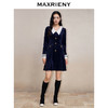 MAXRIENY复古海军风丝绒鱼尾裙法式优雅复古连衣裙(货号:MS88DR559) 商品缩略图1