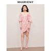 【商场同款】MAXRIENY浪漫甜美感一字肩吊带连衣裙茶歇裙女(货号:MS85DR273) 商品缩略图1