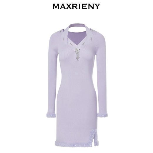 MAXRIENY*摩登轻奢感连衣裙解构交叠设计感裙子(货号:MC88DR529) 商品图4