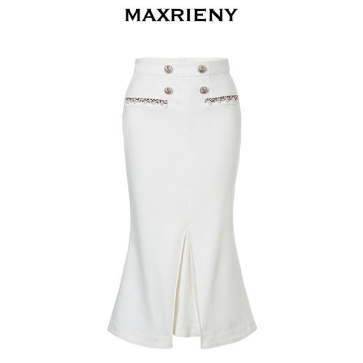 MAXRIENY*航行系列牛仔半裙海军风鱼尾裙(货号:MC88SK266) 商品图4